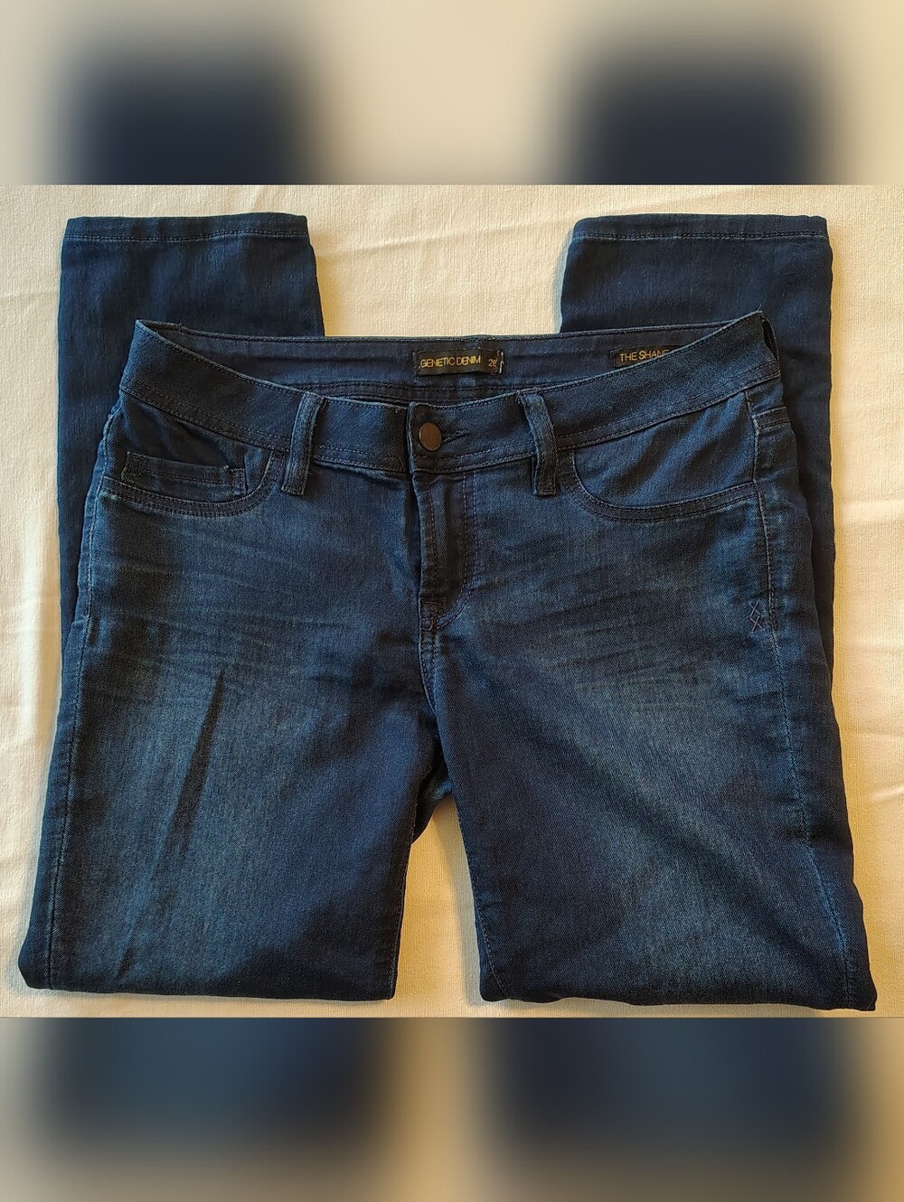 Genetic Denim The Shane Crop Volcano Wash Stretch Women's Jeans Size 28